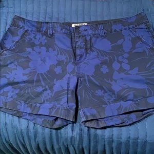 Old Navy two tone blue Floral Shorts